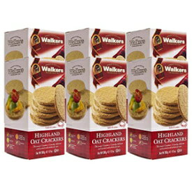 ウォーカーズ ショートブレッド ハイランド オーツ クラッカー、9.9 オンス ボックス (6 個パック) Walkers Shortbread Highland Oat Crackers, 9.9 Ounce Box (Pack of 6)