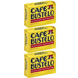 カフェ バステロ コーヒー エスプレッソ グラウンド コーヒー ブリック、6 オンス (3 個パック) Café Bustelo Coffee Espresso Ground Coffee Brick, 6 Ounces (Pack of 3)