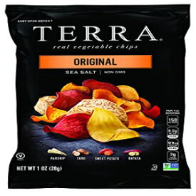 Terra 野菜チップス シーソルトパック、オリジナル、1 オンス (24 個パック) Terra Vegetable Chips with Sea Salt Pack , Original, 1 oz (Pack of 24)