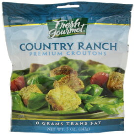 フレッシュグルメプレミアムクルトン、カントリーランチ、5オンス（6個パック） Fresh Gourmet Premium Croutons, Country Ranch, 5 Ounce (Pack of 6)