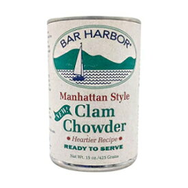バーハーバーマンハッタンクラムチャウダー、15オンス Bar Harbor Manhattan Clam Chowder, 15 oz.