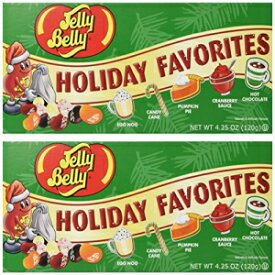 (セット/2) ジェリーベリー クリスマスホリデー お気に入りフレーバーキャンディービーンズ ギフトボックス (Set/2) Jelly Belly Christmas Holiday Favorite Flavored Candy Beans Gift Box
