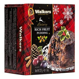 ウォーカーズ ショートブレッド リッチ フルーツ ホリデー プディング、8オンス ボックス (6 個パック) Walkers Shortbread Rich Fruit Holiday Pudding, 8 Ounce Box (Pack of 6)