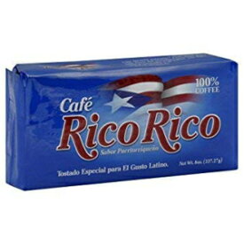 Cafe Rico Rico - 100% ピュアコーヒー、Caracolillo Coffee Mills 製 - 8 オンス真空パック (4 個入り) Cafe Rico Rico - 100% Pure Coffee, By Caracolillo Coffee Mills - 8 Oz Vacuum Packed (Count of 4)