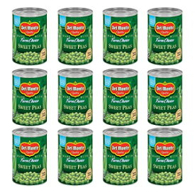 DEL MONTE スイートピー缶詰野菜、12 パック、15 オンス缶 DEL MONTE Sweet Peas Canned Vegetables, 12 Pack, 15 oz Can