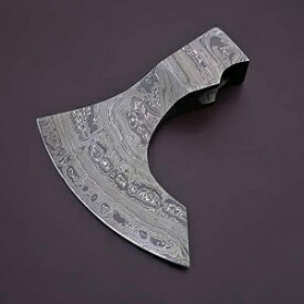 JNR Traders 手作りダマスカス鋼斧/手斧ヘッド鍛造ダマスカス鋼 VK2039 JNR Traders Handmade Damascus Steel Axe/Hatchet Head Forged Damascus Steel VK2039