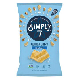 3.5オンス（1パック）、塩味、Simply7グルテンフリーキヌアチップス、海塩、3.5オンス 3.5 Ounce (Pack of 1), Salted, Simply7 Gluten Free Quinoa Chips, Sea Salt, 3.5 Ounce