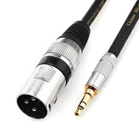 TISINO 3.5mm - XLR ケーブル アンバランス 1/8 インチ ミニステレオジャック - XLR オスアダプター マイクコード - 1.6フィート/50cm TISINO 3.5mm to XLR Cable Unbalanced 1/8 inch Mini Stereo Jack to XLR Male Adapter Microphone Cord
