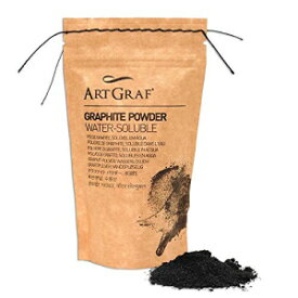 アートグラフ 水溶性グラファイトパウダー 100g袋 グレー Art Graf Water Soluble Graphite Powder 100g Bag, Gray