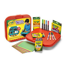 Crayola Create 'N Carry アートセット、75 ピース、子供向けアートギフト、対象年齢 5 歳以上 Crayola Create 'N Carry Art Set, 75 Pieces, Art Gift for Kids, Ages 5 & Up