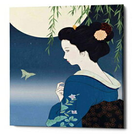 エピック グラフィティ フミツキ サイ タミヤ キャンバス ウォールアート、12インチ x 16インチ、ブルー Epic Graffiti Fumitsuki by Sai Tamiya Canvas Wall Art, 12" x 16", Blue