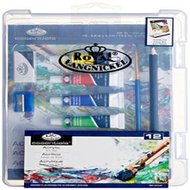 ロイヤルブラシ クリアビュー ミニアートセット アクリル 12個 ROYAL BRUSH Clearview Mini Art Set-Acrylic 12pc