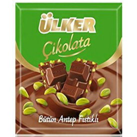 ウルケル ピスタチオ入りトルコミルクチョコレート (Sutlu Fistikli Cikolata) 6 x 70 Gr Ulker Turkish Milk Chocolate with Pistachio (Sutlu Fistikli Cikolata) 6 x 70 Gr