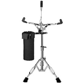 Luvay スネアスタンド、ダブルブレース軽量 (5ポンド) - スティックホルダー付き (ナイロンドラムスティックバッグ) Luvay Snare Stand, Double Braced Lightweight (5lb) - with Stick Holder (Nylon Drumstick Bag)