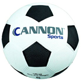 Cannon Sports ブラック/ホワイト 小石ゴム製サッカー ボール サイズ 4 Cannon Sports Black/White Pebbled Rubber Soccer Ball Size 4