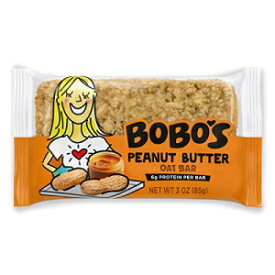 Bobo's オーツバー (ピーナッツバター、3 オンスバー 12 パック) グルテンフリー全粒ロールドオーツバー - 美味しいビーガンの持ち運び用スナック、米国製 Bobo's Oat Bars (Peanut Butter, 12 Pack of 3 oz Bars) Gluten Free Whole Grain R