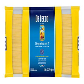 De Cecco Semolinaパスタ、リングイネNo.7、5ポンド（4パック） De Cecco Semolina Pasta, Linguine No.7, 5 Pound (Pack of 4)