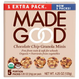 Made Good グラノーラ ミニ チョコレートチップ、24 グラム、(6 個パック) Made Good Granola Minis Chocolate Chip, 24 gram, (Pack of 6)