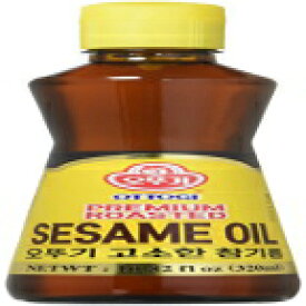 [OTTOGI] プレミアム焙煎ごま油 100% 純胡麻油 韓国伝統風オイル (10.82 fl oz. 320ml) [OTTOGI] Premium Roasted Sesame Oil, 100% Pure Sesame Oil, Tradtional Korean Style oil (10.82 fl oz. 320ml)