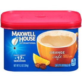 マクスウェル ハウス インターナショナル オレンジ カフェ インスタント コーヒー (9.3 オンス キャニスター、4 個パック) Maxwell House International Orange Cafe Instant Coffee (9.3 oz Canisters, Pack of 4)