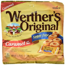 Werther's キャラメル シュガーフリー ハード キャンディ、オリジナル、2.75 オンス (4 個パック) Werther's Caramel Sugar Free Hard Candy, Original, 2.75 Ounce (Pack of 4)