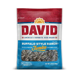DAVID ロースト＆塩味スパイシー Queso ジャンボ ヒマワリの種、ケトフレンドリー、5.25 オンス、12 パック DAVID Roasted and Salted Spicy Queso Jumbo Sunflower Seeds, Keto Friendly, 5.25 oz, 12 Pack
