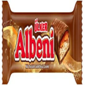 ウルカー アルベニ ミルクチョコレートコーティングバー キャラメルとビスケット入り (24個パック) Ulker Albeni Milk Chocolate Coated Bar w Caramel and Biscuit (Pack of 24)