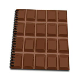 3dRose db_56655_3 面白いダーク チョコレート バー スクエア デザイン チョコレート愛好家、甘党、チョコレート愛好家向け ミニ メモ帳、4 x 4 インチ 3dRose db_56655_3 Funny Dark Chocolate Bar Squares Design for Chocoholics Sweet Tooth's