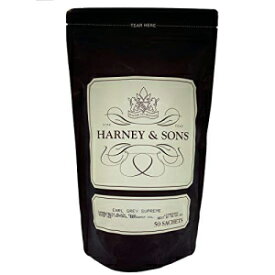 Harney & Sons アール グレイ シュプリーム ティー - レモンフレーバー、プレゼント、パーティー記念品 - 50 袋入り Harney & Sons Earl Grey Supreme Tea - Lemony Flavors,Presents and Party Favors - Bag of 50 Sachets