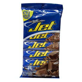 JETミルクチョコレート 12個入り。144グラム / 4.2オンス JET Milk Chocolate 12 Units. 144 grs. / 4.2 oz.