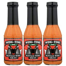 [3 個パック] [HOT] Wing Time トラディショナル バッファロー ウィング ソース - 13 液量オンス | 3個パック [Pack of 3] [HOT] Wing Time Traditional Buffalo Wing Sauce - 13 Fl Oz | Pack of 3