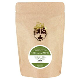 English Tea Store グリーン ティーバッグ チャイナ ジャスミン、25 ポーチ、2.75 オンス English Tea Store Green Teabags China Jasmine, 25 Pouches, 2.75 Ounce