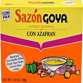 Goya Foods Sazón アザフラン入りシーズニング、3.52 オンス (18 個パック) Goya Foods Sazón Seasoning with Azafran, 3.52 Ounce (Pack of 18)