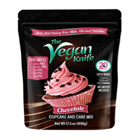 ビーガンナイフ グルテンフリー＆ビーガンカップケーキとケーキミックス チョコレート味 The Vegan Knife Gluten Free & Vegan Cupcake and Cake Mix Chocolate Flavor