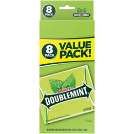 リグレーズ ダブルミント チューインガム、バリュー 6 パック (合計 48 パック) Wrigley's Doublemint Chewing Gum, 6 Value Packs (48 packs total)