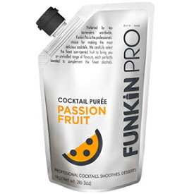 ファンキン パッション フルーツ ピューレ | 本物のフルーツ、2 つの成分、カクテル、ドリンク、スムージー用の天然ミキサー | ビーガン、非遺伝子組み換え、グルテンフリー（2.2ポンド） Funkin Passion Fruit Puree | Real Fruit, Two Ingredient,