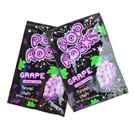 POP ROCKS ポッピングキャンディ、グレープ、0.33 オンス、24 個 POP ROCKS Popping Candy, Grape, 0.33 oz, 24 Count