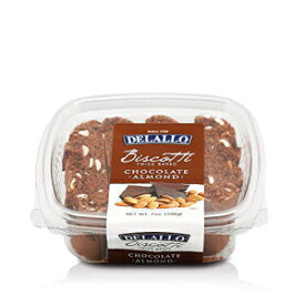 DeLallo イタリアン チョコレート アーモンド スモールバッチ ビスコッティ クッキー、7オンス、4個パック DeLallo Italian Chocolate Almond Small Batch Biscotti Cookies, 7oz, 4-Pack