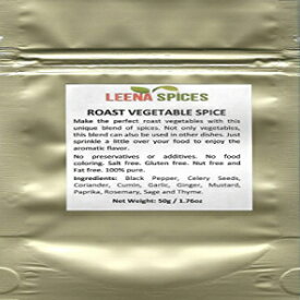 LEENA SPICES – ロースト野菜調味料スパイス – グルテンフリーパウダー – 塩や色の混合物なし – 本物の純粋な品質の製品から作られています。 LEENA SPICES – Roast Vegetable Seasoning Spice – Gluten Free Powder – No Salt Or Color Mi