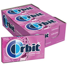 Orbit バブルミント シュガーフリーガム 14 個 (12 個パック) Orbit Bubblemint Sugarfree Gum, 14 pieces, (Pack of 12)