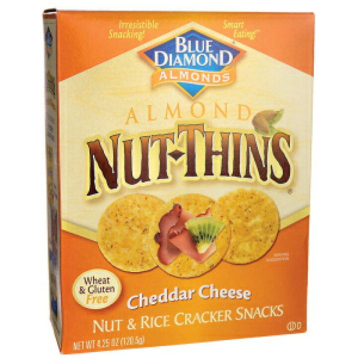 ブルーダイアモンドアーモンドナッツ-薄いクラッカースナック-チェダーチーズ-4.25オンス Blue Diamond Almonds  Blue Diamond Almond Nut-Thins Cracker Snacks Cheddar Cheese 4.25 oz  Glomarket
