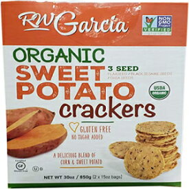 RW Garcia オーガニック サツマイモ クラッカー (2 X 15 オンス)、30 オンス RW Garcia Organic Sweet Potato Cracker (2 X 15 Ounce), 30 Ounce