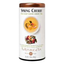 The Republic of Tea スプリングチェリー、3.0 オンス / 50-60 カップ The Republic of Tea Spring Cherry, 3.0 Ounces / 50-60 Cups