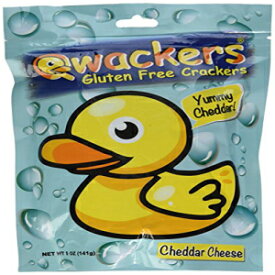 Qwackers クラッカー おいしいチェダーチーズ 5 オンス バッグ Qwackers Crackers Yummy Cheddar Cheese 5 oz Bag