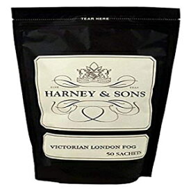 ハーニー&サン ヴィクトリアン ロンドン フォグ | ハーニー&サン 50袋入り紅茶、ベルガモットオイルとバニラ入り Harney & Son Victorian London Fog | Bag of 50 Sachets, Black Tea w/ Bergamot Oil and Vanilla