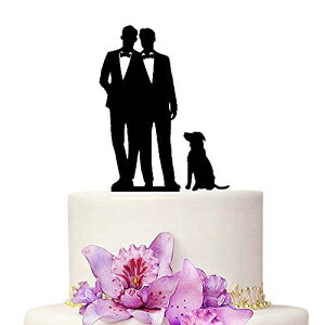 YAMI COCU QC EFfBOP[Lgbp[ ~X^[~X^[ P[Lgbp[ t ubNJ[ AN VGbg LO p[eB[  YAMI COCU Gay Wedding Cake Topper, Mr & Mr Cake T