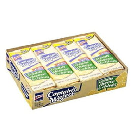 ランス キャプテンズ ウエハース クラッカー クリーム チーズ & チャイブ - 8 個入り 6 箱 Lance Captain's Wafers Crackers Cream Cheese & Chives -Six Boxes of 8 Individual Packs