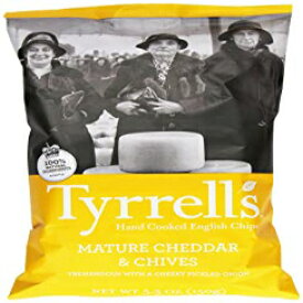 Tyrrell's Crisps、Crisps、Mature Cheddar＆Chive、5.3オンス Tyrrell's Crisps, Crisps, Mature Cheddar & Chive, 5.3 Ounce