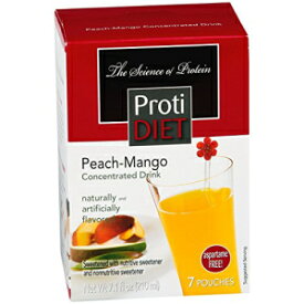 ProtiDIET 濃縮ドリンクミックス、ピーチマンゴー、7ct ProtiDIET Concentrated Drink Mix, Peach-Mango, 7ct