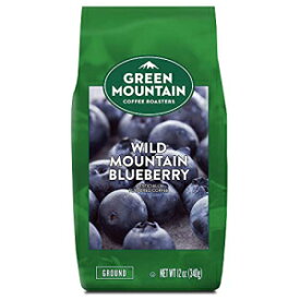 Green Mountain Coffee Roasters ワイルドマウンテン ブルーベリー、挽いたコーヒー、フレーバーライトロースト、袋入り 12 オンス Green Mountain Coffee Roasters Wild Mountain Blueberry, Ground Coffee, Flavored Light Roast, Bagged 12 oz
